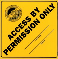 Access by Permission Only sign